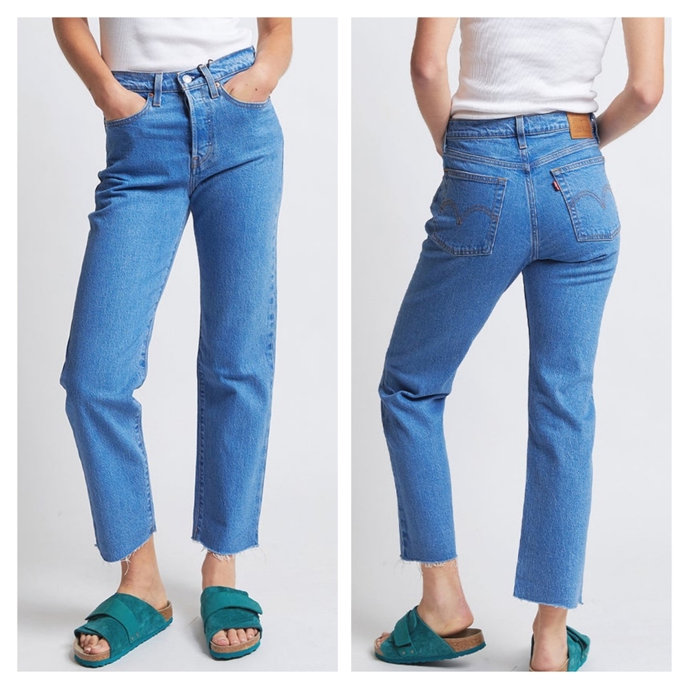 Levi's Wedgie Straight Jeans Jazz Wave - Picture 6 of 6